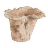 Teak Flow Outdoor Bowl - White Wash