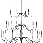 Tirrell Large Black candle style chandelier