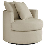 Debbie Upholstered Swivel Accent Chair