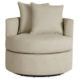 Debbie Upholstered Swivel Accent Chair