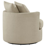Debbie Upholstered Swivel Accent Chair