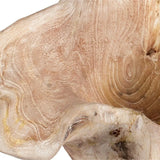 Teak Flow Outdoor Bowl - White Wash