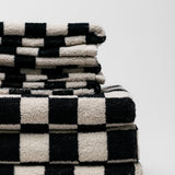 Mixed Up Bath Towel - Black