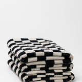 Mixed Up Bath Towel - Black
