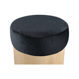 Nimes Velour Fur Ottoman