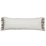 Angora Lumbar Pillow - Grey - 13"x40"