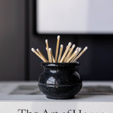 Black Marble Match Holder