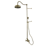 Vintage Wall Mount Rain Drop Shower System with Hand Shower
