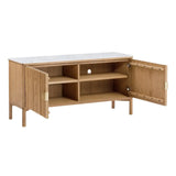 Olive Reeded Sideboard