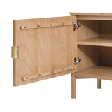 Olive Reeded Sideboard
