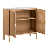 Olive Reeded Cabinet