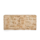 Wesley 6-Drawer Burl Dresser