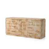Wesley 6-Drawer Burl Dresser
