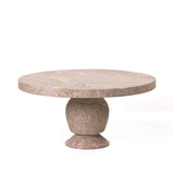 Natural Travertine Cake Stand