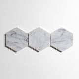 Venatino Carrara 5" Hexagon Tile by Castelli Marble