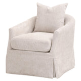 Faye Slipcover Swivel Club Chair