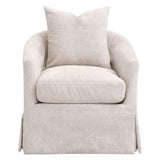 Faye Slipcover Swivel Club Chair