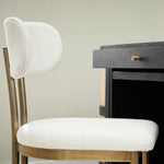 The Shay Dining Chair at a table
