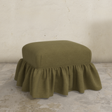 Edith Ruffle Ottoman