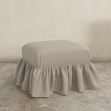 Edith Ruffle Ottoman