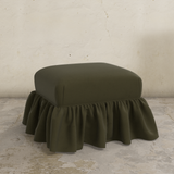 Edith Ruffle Ottoman