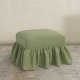 Edith Ruffle Ottoman