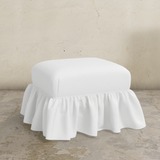 Edith Ruffle Ottoman
