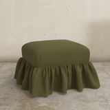 Edith Ruffle Ottoman