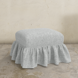 Edith Ruffle Ottoman