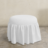 Eloise Ruffle Ottoman