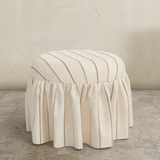 Eloise Ruffle Ottoman