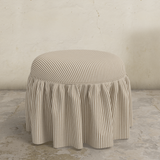 Eloise Ruffle Ottoman