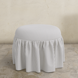 Eloise Ruffle Ottoman