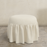 Eloise Ruffle Ottoman