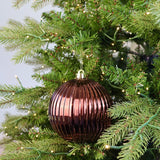 Ribbed Ornament - Brown - 2 Sizes