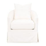 Faye Slipcover Swivel Club Chair