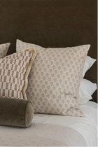Floral Block Print Pillow - 24