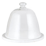 Thelma Marble and Glass Dome Cake Plate