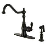 Heritage Widespread Bridge Kitchen Faucet