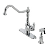 Heritage Widespread Bridge Kitchen Faucet