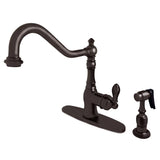 Heritage Widespread Bridge Kitchen Faucet