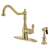 Heritage Widespread Bridge Kitchen Faucet