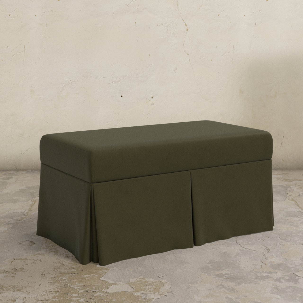 Hamilton Skirted Storage Bench