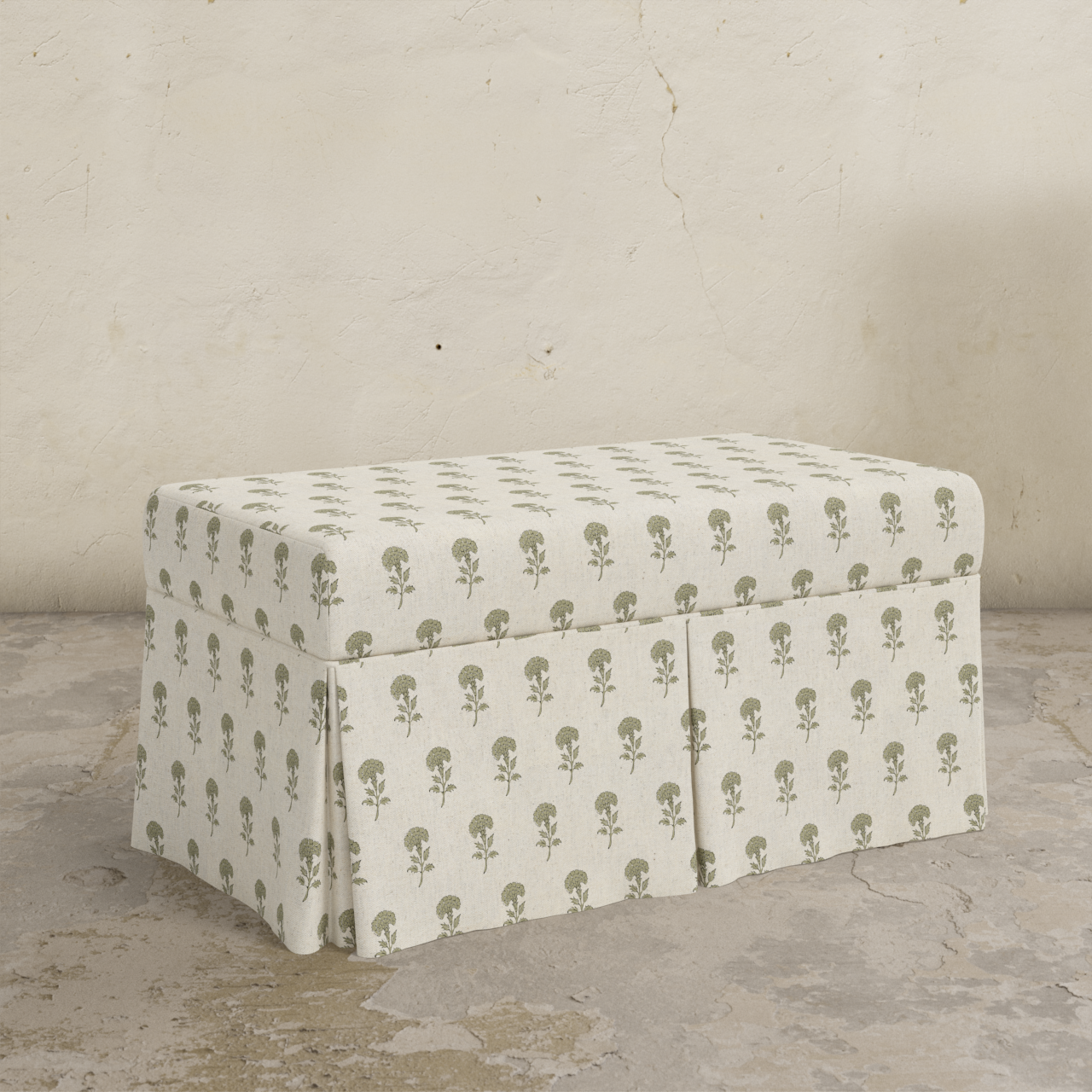Hamilton Skirted Storage Bench