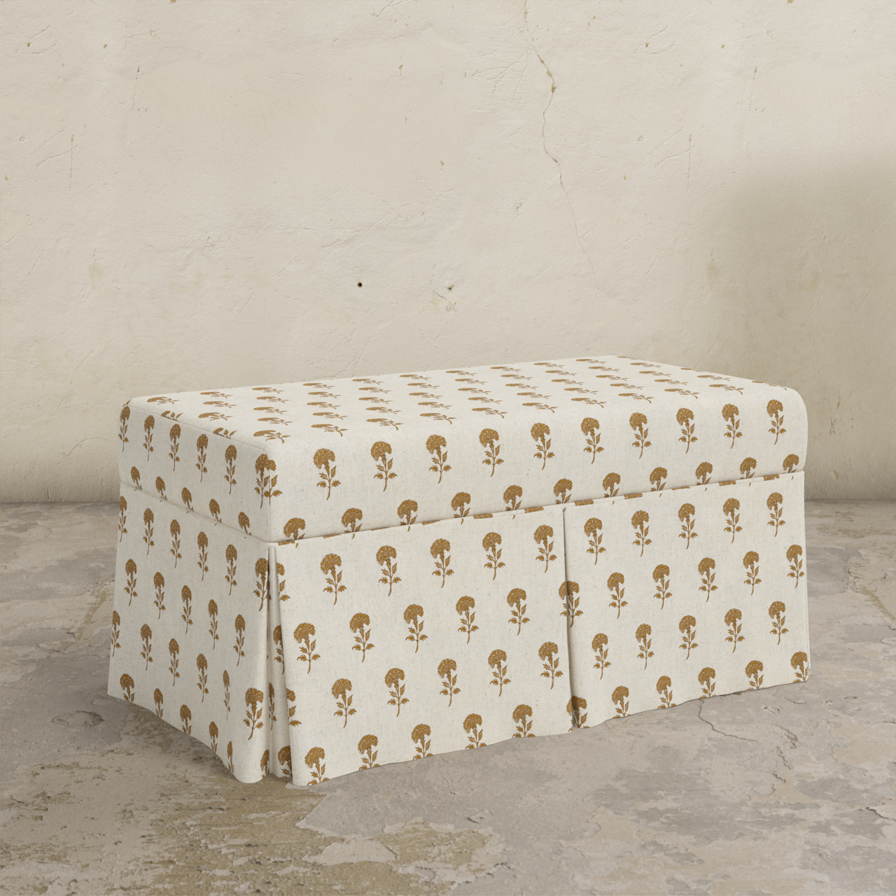 Hamilton Skirted Storage Bench