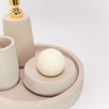Sandstone Bath Accessories - Set of 4
