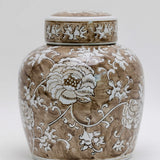 Province Lotus Lidded Jar