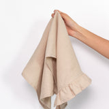 Ruffle Trim Tea Towel