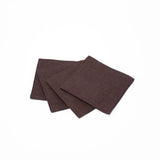 Linen Coasters - Set of 4 - Brown
