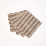 Linen Coasters - Set of 4 - Striped